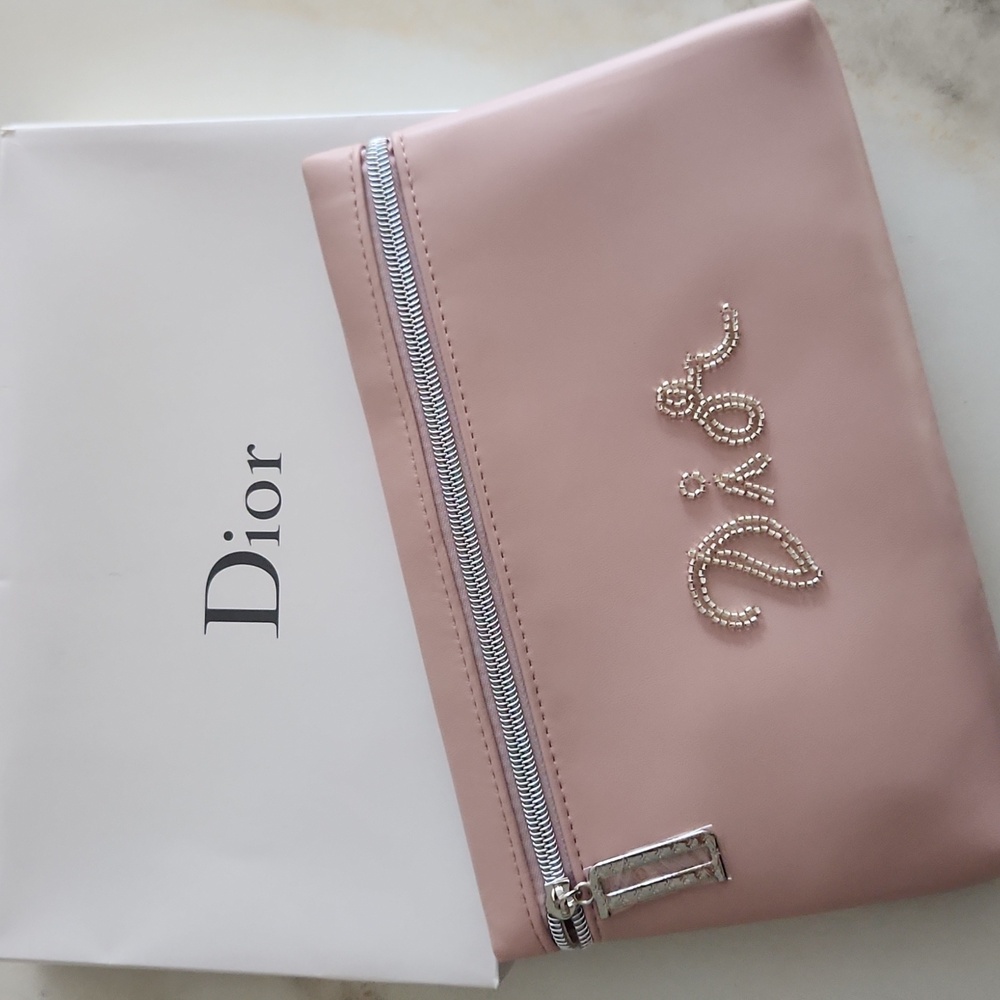 Big!!! Beaded BLUSH Pink GWP Pouch.. So Pretty! GREAT GIFT! - Picture 11 of 12